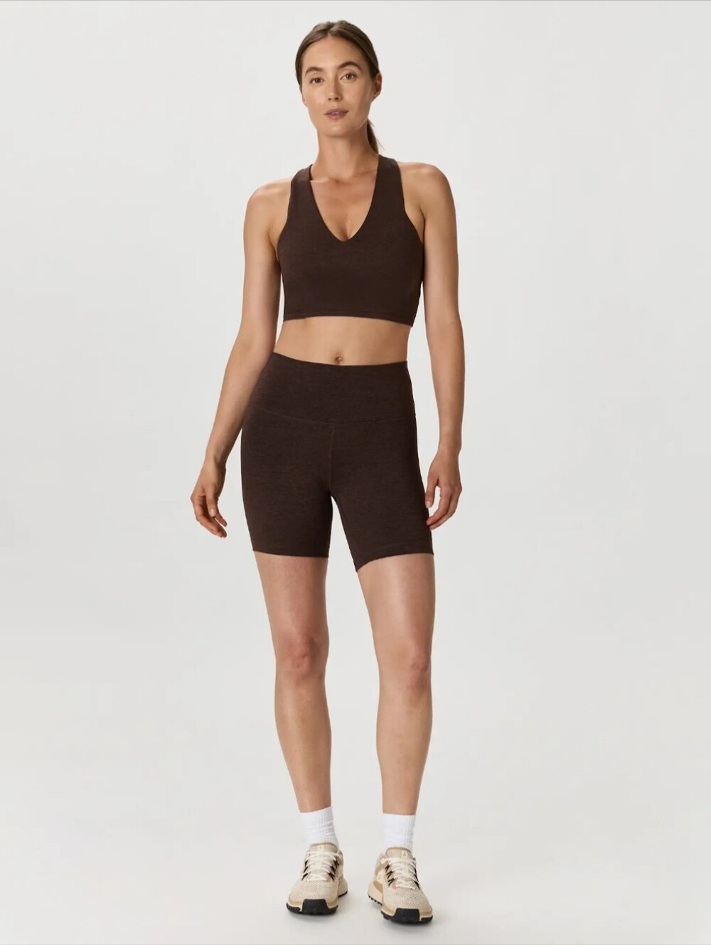 Speedo Women's Brown Athletic Compression Shorts